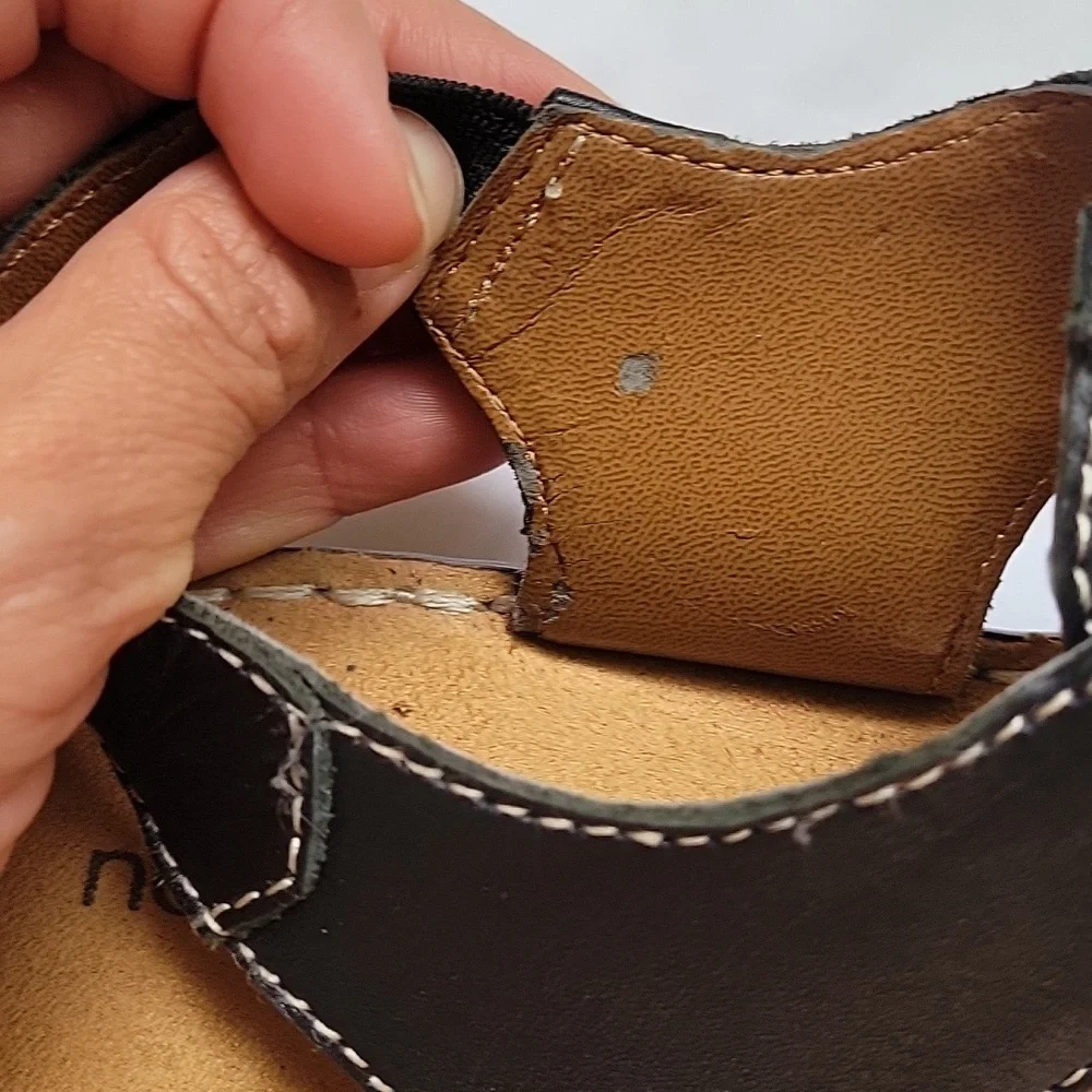 NATURALIZER Natural Soul. Sandal Black Leather. Size 6.5 - Picture 10 of 17